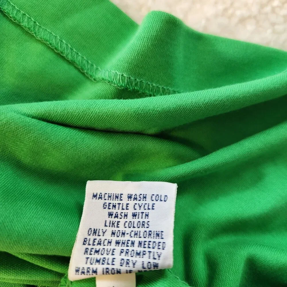 Polo Ralph Lauren Mens XL Green Short Sleeve Shirt Pima Soft Touch Orange Pony